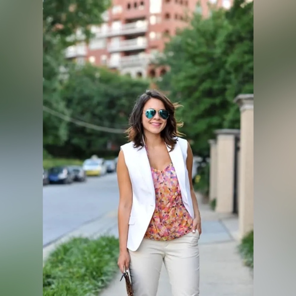 Trina Turk Vintage White Vest